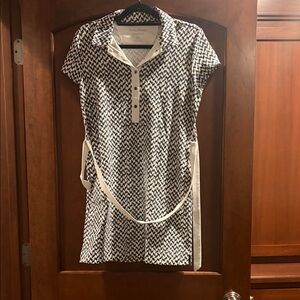 Tommy Bahama Black and White Patterned Dress